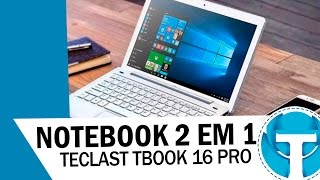 Notebook 2 em 1  Teclast 16 Pro  ANÁLISE COMPLETA [upl. by Ardnasirhc]