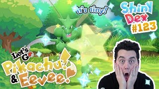 I FINALLY GOT IT OMG SHINY SCYTHER REACTION in POKEMON LETS GO PIKACHU and EEVEE [upl. by Galen]