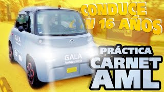 Podrás conducir con 16 años 👩‍🎓🚗 · Práctica CARNET AML · Microcar Autoescuela GALA [upl. by Athelstan]