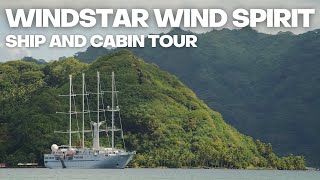 Windstar Wind Spirit Ship and Cabin Tour  the original and best sailing yacht in French Polynesia [upl. by Arolf939]