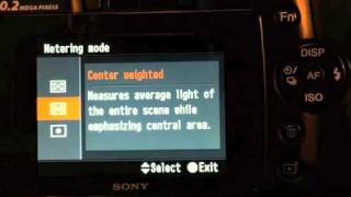 How to set your SONY DSLR for optimum results [upl. by Nyrtak]