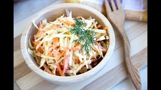 SALATA PENTRU GRATAR COLE SLAW RAPID SI FOARTE GUSTOS [upl. by Salvay]