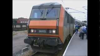 SNCF Sybic BB 26172 and Y 6261 on Motorail duties Calais [upl. by Enajyram]