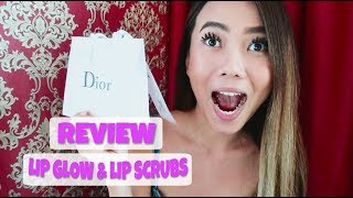 Review Dior  Lipg Glow amp Lip scrubs [upl. by Aernda]