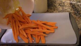 Baked Sweet Potato Fries Oven fried and Delicious [upl. by Nnarual]