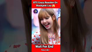 BTS Reaction on Blackpink Lisa 😱 bts blackpink viral shorts [upl. by Ainerol]