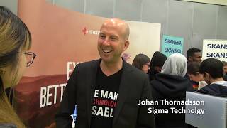 Sigma Technology på Angeredsutmaningens Jobbmässa 2019 [upl. by Enohpesrep770]