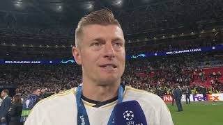 Toni Kroos Last Interview As A Real Madrid Player 💔🥹  LiveScore [upl. by Ellehcan]