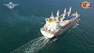 CHIPOLBROK PACIFIC heavy lift freighter by Aerial Photographer [upl. by Peg257]