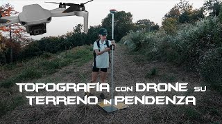 Rilievo topografico con drone di un terreno in pendenza [upl. by Esmerolda]