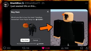 Headless Horseman is back But roblox is overrun with fake headless scams [upl. by Nnyllaf559]