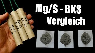 MgS BKS Vergleich verschiedene Mischungen mit Magnesium amp Schwefel HD [upl. by Esertap450]