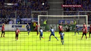 Wehen Wiesbaden  Karlsruher SC 24 18052013 Alle Tore Highlights HD [upl. by Kcirderfla]