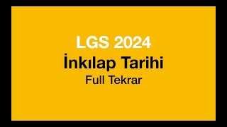 İnkılap Tarihi Hızlı Tekrar  LGS 2024 [upl. by Worl]