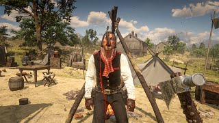 Red Dead Redemption 2  Torturing and Brutally Killing Dutch Van Der Linde 5 [upl. by Anaibaf]