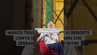 MARCO TRAVAGLIO MA VOI VI RENDETE CONTO IN CHE MANI SIAMO CHE SPERANO CHE PUTIN SI RITIRI putin [upl. by Alyehs]