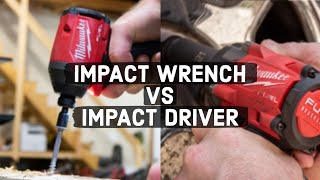 Impact Wrench vs Impact Driver  Whats The Difference [upl. by Ednalrim971]