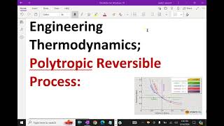 Engineering Thermodynamics    Polytropic Reversible Process   22 polytropicprocess [upl. by Tray800]