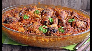 KURCZAK ZAPIEKANY Z RYŻEM obiad diner zapiekanka casserole [upl. by Zaid]