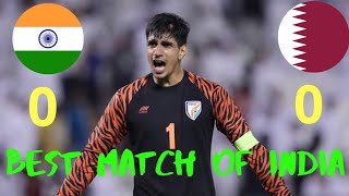 India vs Qatar  Best match in history of Indian Football [upl. by Burt]