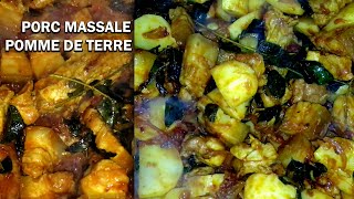 Recette porc pomme de terre massalé [upl. by Mordy683]