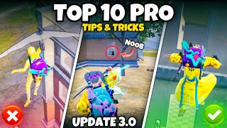 10 TIPS AND TRICKS THAT WILL MAKE YOU PRO IN BGMI 30 UPDATE💥  Mew2 [upl. by Bilicki]