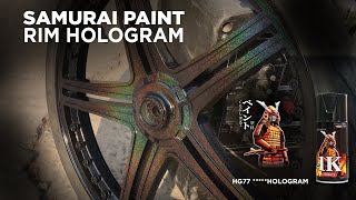 Cara Spray Rim HOLOGRAMSamurai Paint Malaysia [upl. by Dagny]