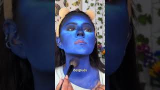 MYSTIQUE XMEN💙👁️ día 22 de 31 maquillaje de halloween mystique xmen marvel women makeup [upl. by Ahsenar]