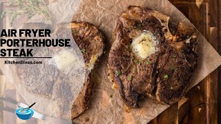 Air Fryer Porterhouse Steak [upl. by Hanahs370]