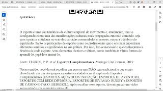 O esporte é uma das temáticas da cultura corporal de movimento e atualmente tem se configurado com [upl. by Ormiston]