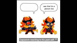 Capsaicin cookie reacting to his past self  shorts crk capsaicincookie [upl. by Doty]