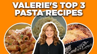 Valerie Bertinellis Top 3 Pasta Recipe Videos  Valeries Home Cooking  Food Network [upl. by Suiramaj]