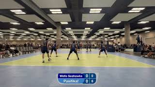 2024 Hawaii 50 Classic Volleyball Tourney  High School Div  Round 3  WellsLogos vs Pasifika [upl. by Allenad]