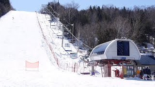 LEtoile  Sommet SaintSauveur  Doppelmayr Quad Chairlift [upl. by Donnenfeld799]