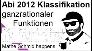 Klassifikation ganzrationaler Funktionen Abi 2012 fxx1²x2  Mathematik vom Mathe Schmid [upl. by Eusassilem561]