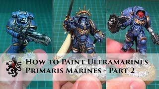 How to Paint Ultramarines  Primaris Space Marines Part 2 of 3  Inceptors Hellblasters amp Captain [upl. by Norah]