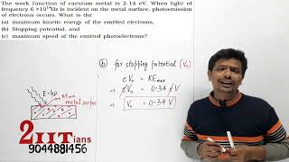 DUAL NATURE Q2 NCERT The work function of caesium metal is 214 eV When light [upl. by Gnen]