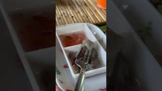 Have you tried this raw “tamilok”or Woodworm food satisfying trending youtubeshorts viralshort [upl. by Atinob]