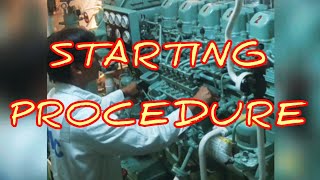 Auxiliary Engine Starting Procedure ByaherongMarinero [upl. by Findley]