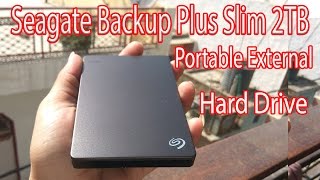 Seagate Backup Plus Slim 2TB Portable External Hard Drive [upl. by Hayyifas]