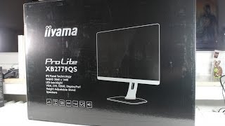 Iiyama Prolite XB2779QS 27 Inch Monitor Unboxing amp First Look [upl. by Ateuqal]