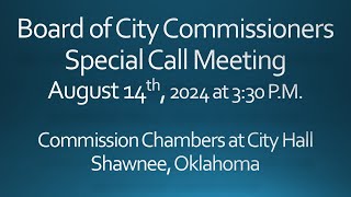 City of Shawnee Oklahoma Commission Meeting 08142024 330 [upl. by Sudhir]