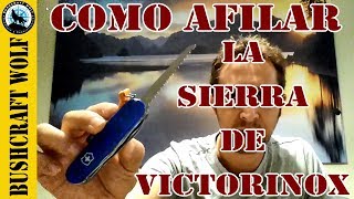 Tutorial Como Afilar la Sierra de Victorinox  TRUCO EXCLUSIVO Navajas Suizas [upl. by Isador]