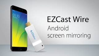 Plug and play Android screen mirroring with EZCast Wire [upl. by Netsrijk]