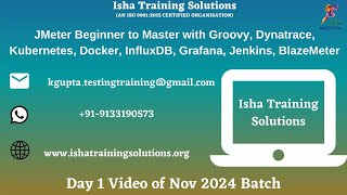 JMeter Beginner to Master Day 1 Video WhatsApp us on 919133190573 to enroll [upl. by Lledraw804]