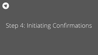 Step 4 Initiating Confirmations Auditor [upl. by Sheffy]