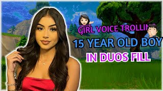 GIRL VOICE TROLLING A 15 YEAR OLD BOY 👿💖 [upl. by Niac]