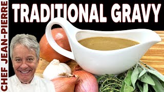 Traditional Gravy for Thanksgiving  Chef JeanPierre [upl. by Netsruk]