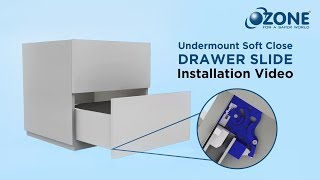 Undermount Soft Close Drawer Slide  Installation Guide  Ozone [upl. by Assenev]