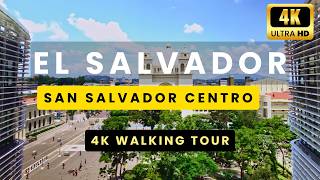 San Salvador’s Centro Capital of El Salvador Walking Tour 4K Ultra HD [upl. by Elboa693]